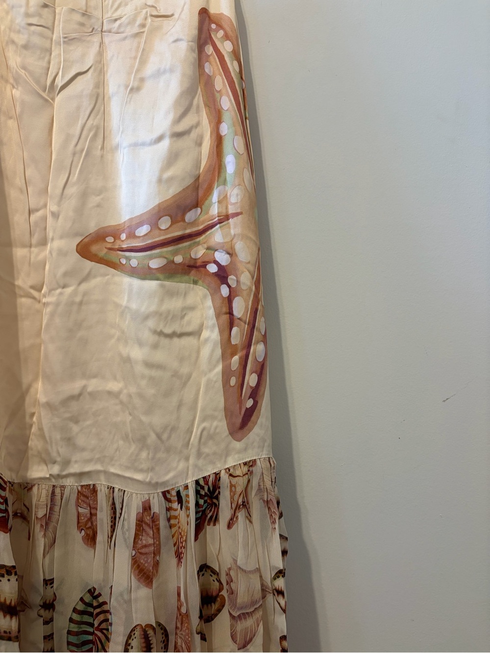 FARM Rio Cream MARINE SHELLS SAND SLEEVELESS MAXI DRESS - Picture 8 of 8